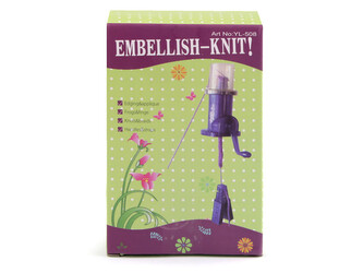 Strojek na pletení šňůr / dutinkovač - 1 ks - fialová Strojek na pletení šňůr / dutinkovač - 1 ks - fialová