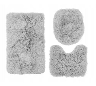 Koupelnová sada koberců MEGAN III světle šedá