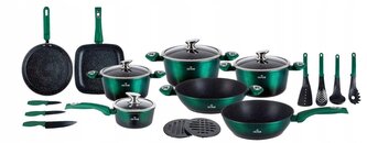 Sada hrnců zelené KIWI - 21 ks