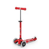 Mini deluxe koloběžka LED červená Micro MMD052