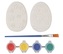 Předlohy velikonočních vajíček z polyresinu, 4 barvy, štětec