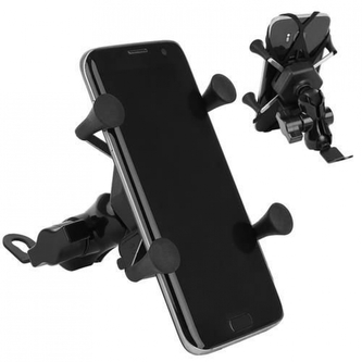 Držák telefonu na motorku s nabíječkou Trizand - černý
