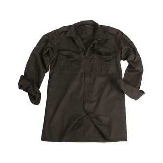 Košile Servis s dlouhým rukávem - černá, 3XL