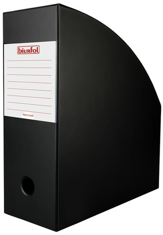 Pojemnik na czasopisma 11cm czarny SE-37-01, Biurfol