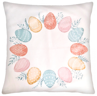 Velikonoční polštář GLOW 40x40 cm motiv kraslice
