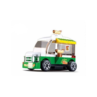 Sluban Power Bricks M38-B0933A Natahovací Hotdog vůz