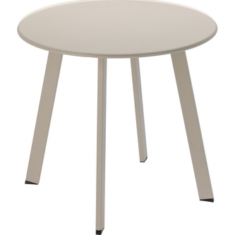 PROGARDEN Zahradní stolek kulatý 50 cm matná krémová KO-X99001170 PROGARDEN Zahradní stolek kulatý 50 cm matná krémová KO-X99001170