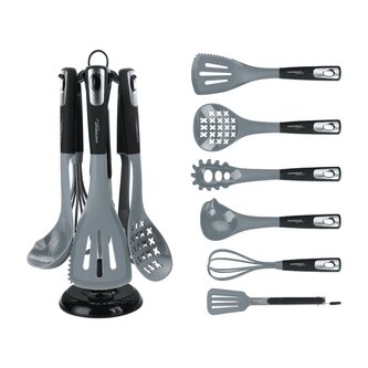 Sada kuchyňského náčiní s praktickým stojanem – 7 ks