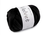 Příze Marshmallow silná Velvet 500 g - 1 ks - 11 černá