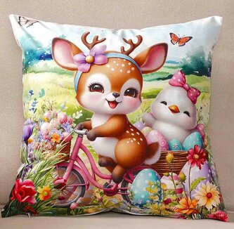 Velikonoční polštář EASTER FRIENDS VII. 40x40 cm  Mybesthome