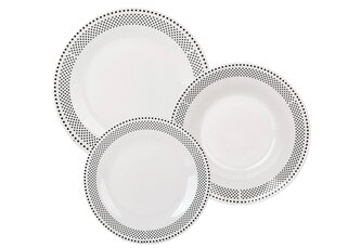 Jídelní sada porcelán 18ks  TEČKY