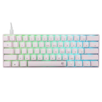 White Shark herní mechanická klávesnice SHINOBI 2 , US layout, modrý switch, bílá (GK-004211)