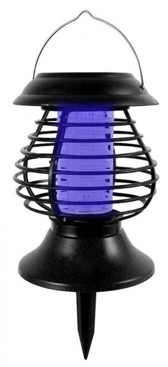 Lampa solární na hubení hmyzu UV LED 2v1