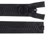 Kostěný zip extra velký No 20 délka 60 cm, 70 cm - 1 ks - 2 (70 cm) černá