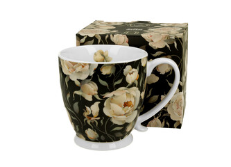 Kubek na stopce ENGLISH ROSES BLACK