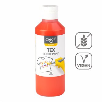 Creall textilní barva TEX, 250 ml, oranžová