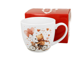 Kubek 460 ml MIŚ NA ROWERZE