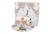 Filiżanka ze spodkiem SAKURA I ŻURAWIE