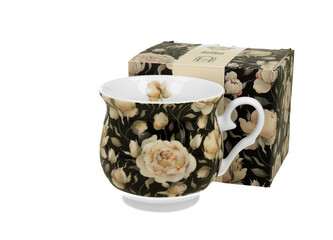 Kubek retro ENGLISH ROSES BLACK Kubek retro ENGLISH ROSES BLACK