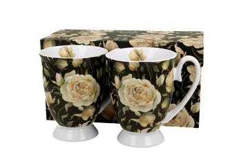 2 kubki royal ENGLISH ROSES BLACK