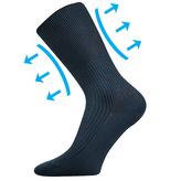 Lonka® ponožky Zdravan tm.modrá 41-42 (27-28) 3 páry