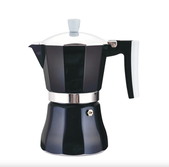 Kávovar moka 6 šálků  AZZURRO černá, indukce Kávovar moka 6 šálků  AZZURRO černá, indukce