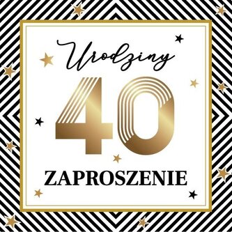 Zaproszenie Urodziny (10szt)