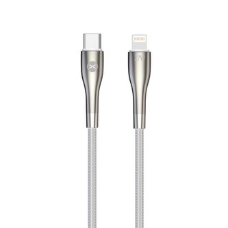 Kabel Forever USB-C/Lightning 1m 27W bílý