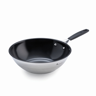 MASTERPRO Pánev WOK s nepřilnavým povrchem SMART 28 cm stříbrná BGEU-3770