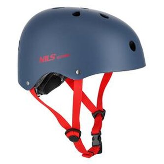 MTW001-1 ŠEDO-ČERVENÁ VEL.M(55-58CM) HELMA NILS EXTREME