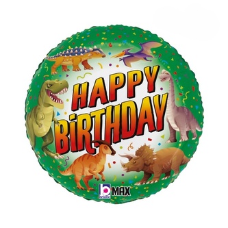 Foliový balonek Dinosaur Happy Birthday  45 cm Foliový balonek Dinosaur Happy Birthday  45 cm