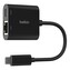 Belkin Connect USB-C adaptér s Gigabit Ethernetem RJ45 + 100W napájením, černý