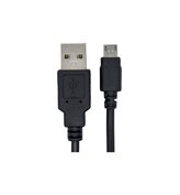 Kabel myPhone Hammer USB/microUSB 0,8m 2A s prodlouženým konektorem černý