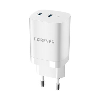 Nabíječka do sítě Forever TC-05-35CC 35W, 2xUSB-C bílá