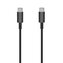 Kabel Setty USB-C/USB-C 1m 3A černý