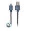Kabel Forever Jeans USB/USB-C 1m 2A modrý