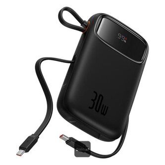 Powerbanka Baseus Qpow2 20000mAh, 30W, s kabelem USB-C černá
