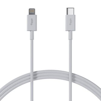 Kabel Allity AUC-03 USB-C/Lightning 2m 27W bílý