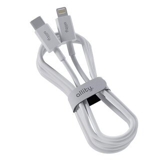 Kabel Allity AUC-03 USB-C/Lightning 1m 27W bílý