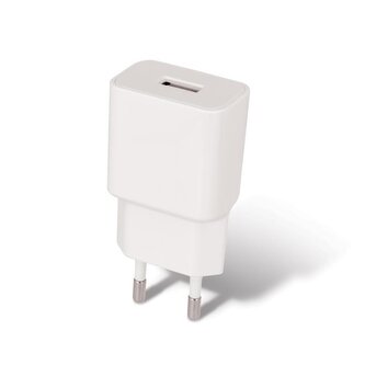 Nabíječka do sítě Setty 2,4A s kabelem USB/Lightning 1m, 1xUSB bílá