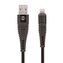 Kabel Forever Shark USB/Lightning 1m 2A textilní černý