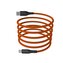 Magnetický kabel Hammer USB/USB-C 65W 1m oranžový