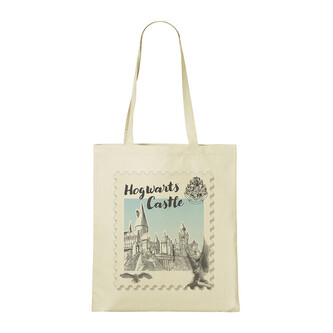 Taška Harry Potter - Hogwarts Castle Stamp, 100% bavlna