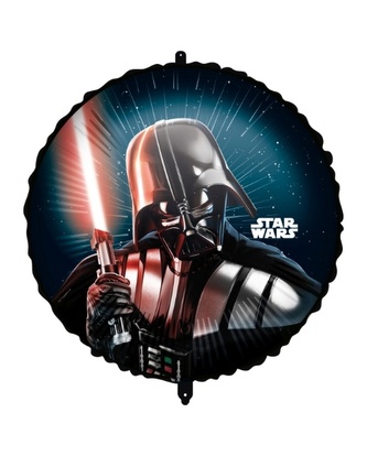 Foliový balonek Star Wars Darth Vader se stuhou a závažím, 46 cm