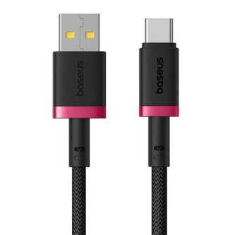 Kabel Baseus Dura USB/USB-C 1m 60W červeno černý