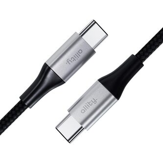 Kabel Allity AUC-02 USB-C/USB-C 1m 100W černý