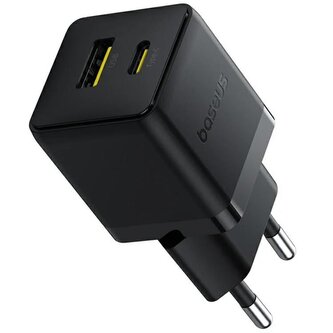 Nabíječka do sítě Baseus Palm 20W, 1xUSB, 1xUSB-C černá
