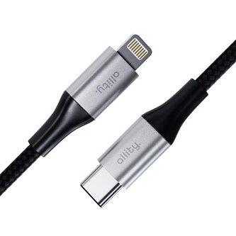 Kabel Allity AUC-01 USB-C/Lightning 1m 27W černý