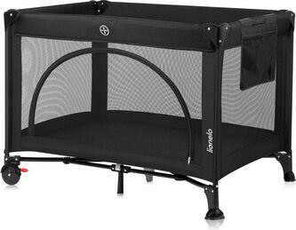 LIONELO Postýlka cestovní Laura Black Carbon