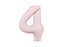 Balon foliowy cyfra 4 86cm jasny różowy